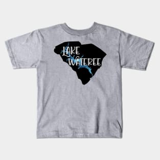 Lake Wateree over South Carolina Kids T-Shirt